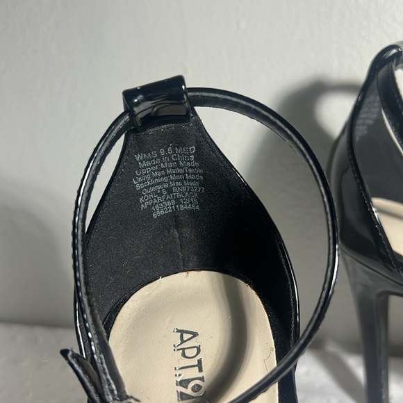 Apt 9 black high heels size 9.5 - Picture 4 of 8